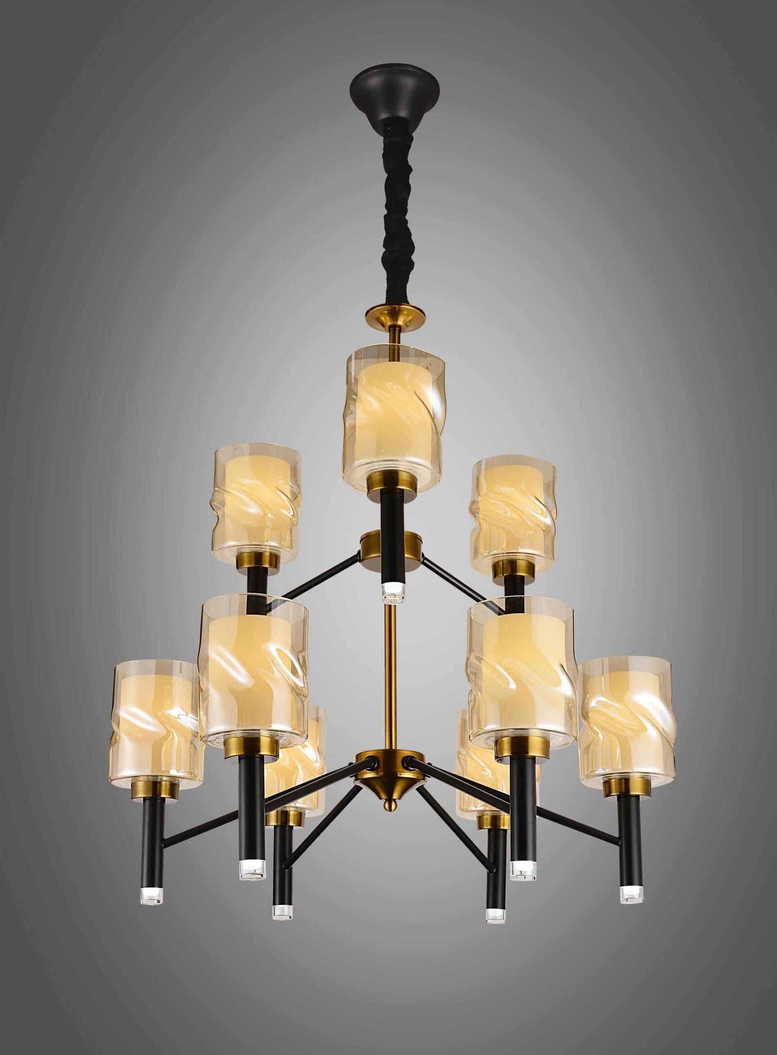 black gold chandelier